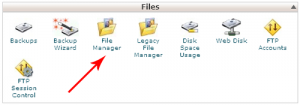 فایل منیجر cpanel